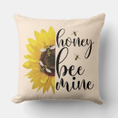 ビー鉱山 |はちみつ蜂の巣枕、はちみつ蜂の巣箱 クッション (正面)