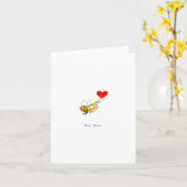 ビー鉱山。バレンタインデイカード カード (黄色い花)