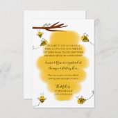 ビー長距離ベビーシャワーインサート エンクロージャーカード (正面/裏面)