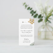 ビー長距離ベビーシャワーインサート エンクロージャーカード (スタンド正面)