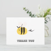 ビー飛んでいるかわいいドードル サンキューカード (スタンド正面)