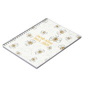 ビー飛んでいるズベビー手帳 ノートブック (左側)