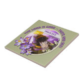 ビー食べ物を与えズオン春クロッカスフラワー タイル (側面)