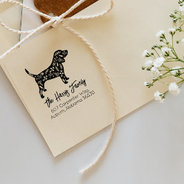 ビー飾グルファミリー差出人住所 ラバースタンプ