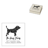 ビー飾グルファミリー差出人住所 ラバースタンプ (押印)