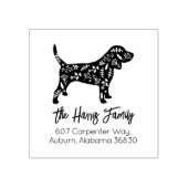 ビー飾グルファミリー差出人住所 ラバースタンプ (インプリント)