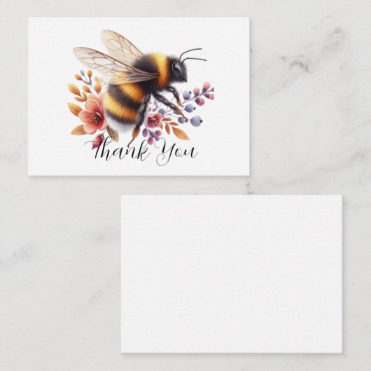 ビー魅力的ありがとう ノートカード (正面/裏面)