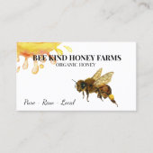 ビー・ウォーター・カラー・ハニーファーム・ビジネス・カード 名刺 (正面)