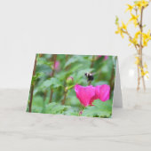 ビー カード (黄色い花)