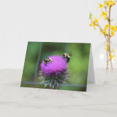 ビー、カード カード (黄色い花)