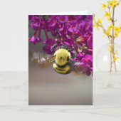 ビー、カード カード (黄色い花)