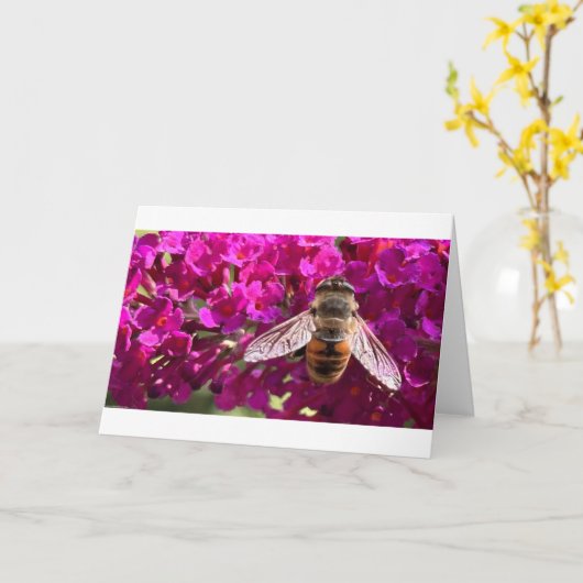 ビー、カード カード (黄色い花)