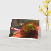 ビー、カード カード (黄色い花)