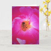 ビー、カード カード (黄色い花)