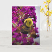 ビー、カード カード (黄色い花)