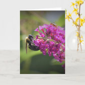 ビー、カード カード (黄色い花)