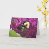 ビー、カード カード (黄色い花)