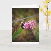 ビー、カード カード (黄色い花)