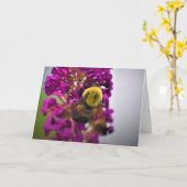 ビー、カード カード (黄色い花)