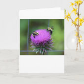 ビー、カード カード (黄色い花)