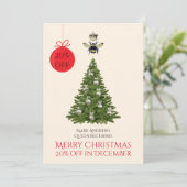 ビー&クラウンファームまたはアピールビジネスホリデーカード シーズンカード (スタンド正面)