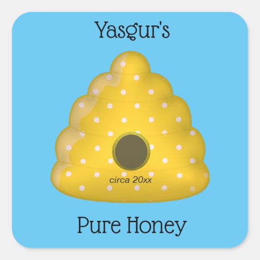 ビー クール ビー ハイヴ ピュア ハニー スクエアシール (正面)