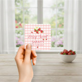 ビー スウィート ストロベリー フェイバー ギフト 1st バースデー スクエアシール