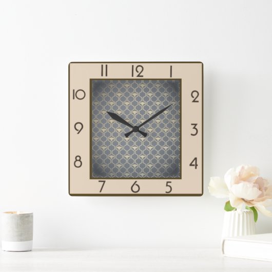 ビー スクエア壁時計 (ホーム)