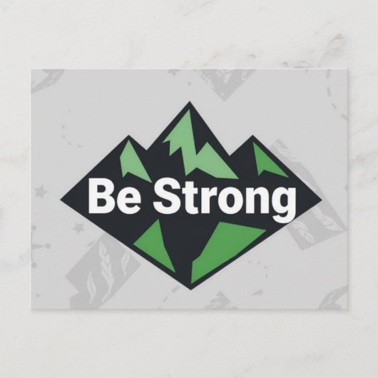 ビー・ストロング・ジオメトリック シーズンポストカード (正面)