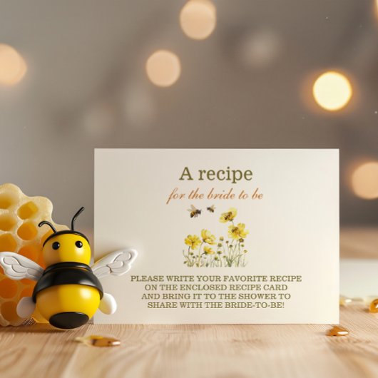 ビー・トゥ・ビー フラワシャワー レシピ エンクロージャーカード