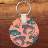 ビー&フラワーアジア日本のアート キーホルダー (正面)