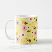 ビー&フラワー コーヒーマグカップ (左)