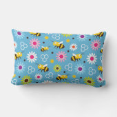 ビー&フラワー ランバークッション (裏面)