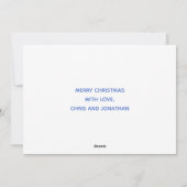 ビー&ブメリーライトゲイプライドレインボークリスマス シーズンカード (裏面)