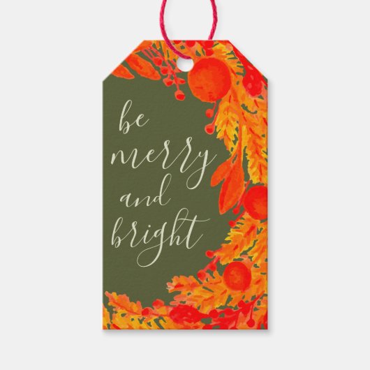 ビー&ブメリーライト・シックリースウィンターホリデー ギフトタグ (正面)