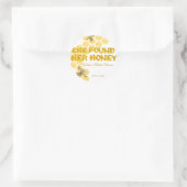 ビー ブライダルシャワー | 彼女はハチの巣を見つけた ラウンドシール (バッグ)