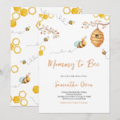 ビー ベイビー シャワー 招待状 (正面/裏面)