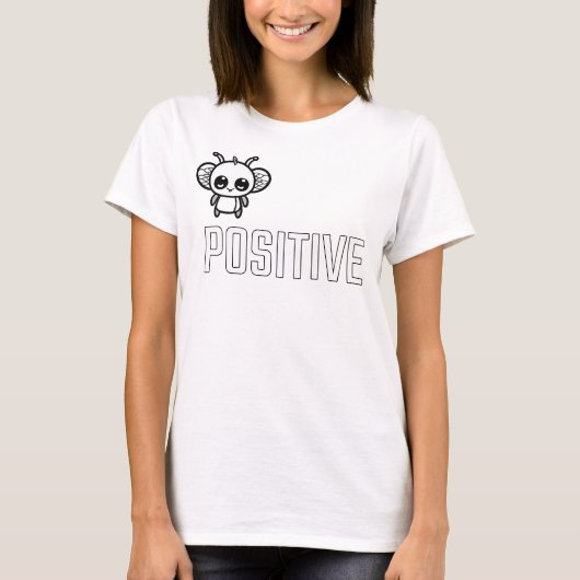ビー・ポジティブ :) Tシャツ (正面)