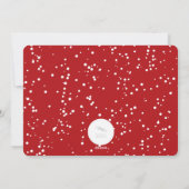 ビー&メリータイポグラフィはっきりしたクリスマスフォト シーズンカード (裏面)