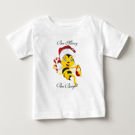 ビー・メリー・クリスマス・マンガ ベビーTシャツ (正面)