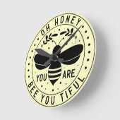 ビー ラウンド壁時計 (傾斜)