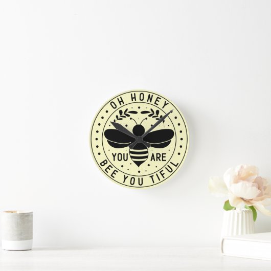 ビー ラウンド壁時計 (ホーム)