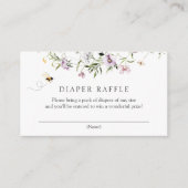 ビー&ラベンダーワイルドフラワーおむつラッフル エンクロージャーカード (正面)