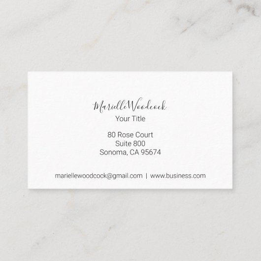 ビー 名刺 (裏面)