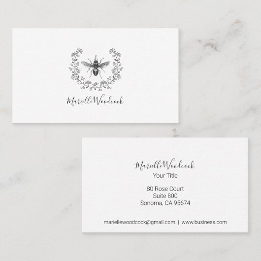 ビー 名刺 (正面/裏面)