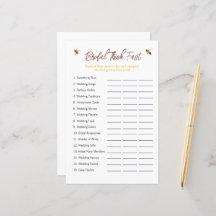 ビー「考え速速」ブライダルシャワーゲーム