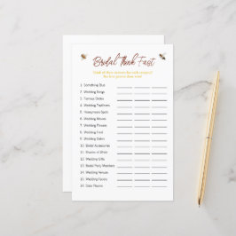 ビー「考え速速」ブライダルシャワーゲーム