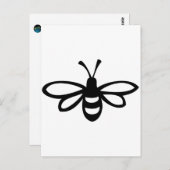 ビー[黒] ポストカード (正面/裏面)