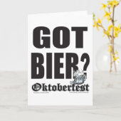 ビ得ア-オクトーバーフェスト カード (黄色い花)