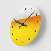 ビ得ール時計 ラウンド壁時計 (傾斜)